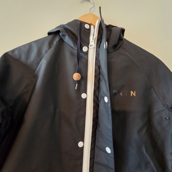 Burton Snowboards BRTN Rain Coat Large Waterproof Bonded Fall Winter Jacket XS - Picture 13 of 16